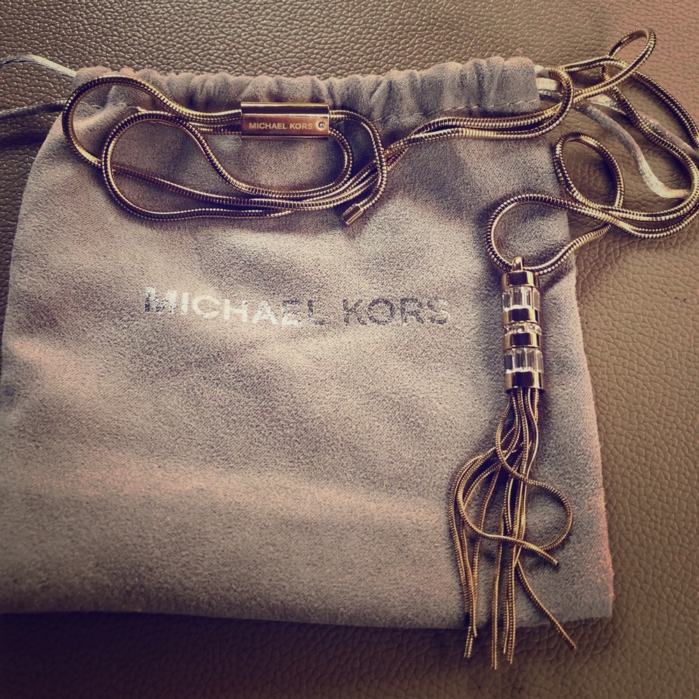 Michael Kors Tassel Adjustable Necklace